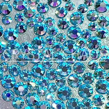Load image into Gallery viewer, Aquamarine AB, Non-Hotfix PRECIOSA Crystals Mixed Size Pack SS6/SS8/SS10 150pc
