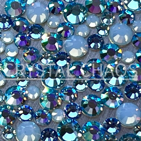Atlantis, Non-Hotfix PRECIOSA Crystals Mixed Colour Pack 145pc - Crystal Chaos