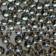 Flatback Crystals, Round, Non-Hotfix PRECIOSA, Black Diamond - Crystal Chaos
