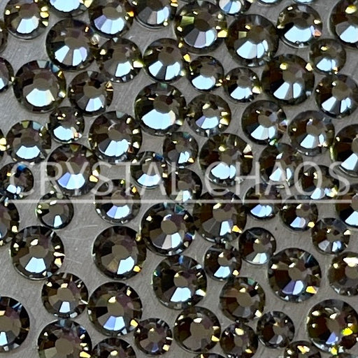 Flatback Crystals, Round, Non-Hotfix PRECIOSA, Black Diamond - Crystal Chaos