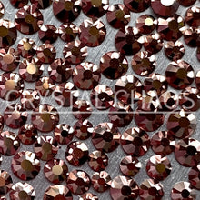 Load image into Gallery viewer, Flatback Crystals, Round, Non-Hotfix PRECIOSA, Capri Gold
