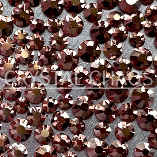 Flatback Crystals, Round, Non-Hotfix PRECIOSA, Capri Gold - Crystal Chaos
