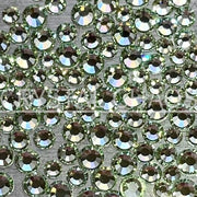 Flatback Crystals, Round, Non-Hotfix PRECIOSA, Chrysolite - Crystal Chaos