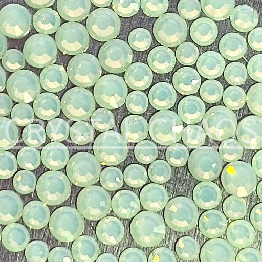 Flatback Crystals, Round, Non-Hotfix PRECIOSA, Chrysolite Opal - Crystal Chaos