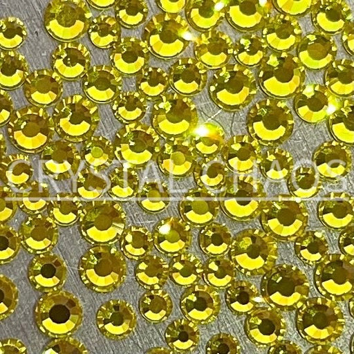 Flatback Crystals, Round, Non-Hotfix PRECIOSA, Citrine - Crystal Chaos