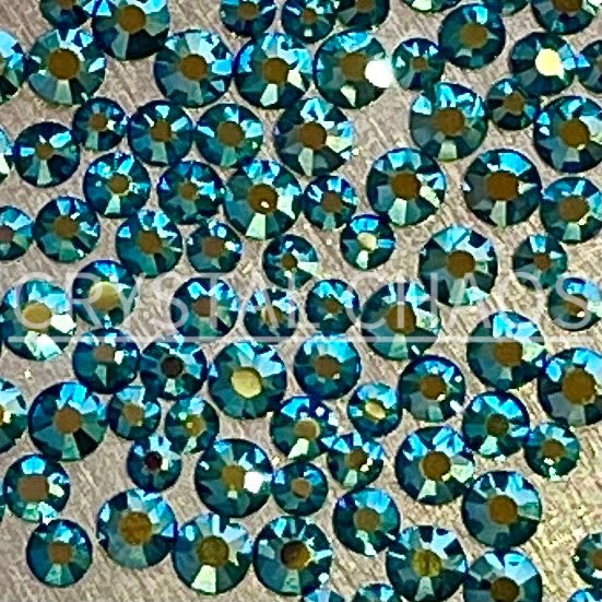 Flatback Crystals, Round, Non-Hotfix PRECIOSA, Emerald AB