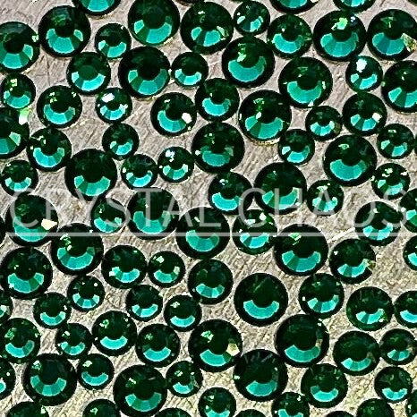 Emerald, Non-Hotfix PRECIOSA Crystals Mixed Size Pack SS5/SS7/SS9 150pc - Crystal Chaos