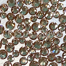 Load image into Gallery viewer, Flatback Crystals, Round, Non-Hotfix PRECIOSA, Honey
