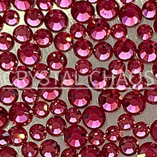 Load image into Gallery viewer, Flatback Crystals, Round, Non-Hotfix PRECIOSA, Indian Pink
