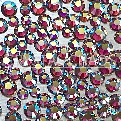 Light Amethyst AB, Non-Hotfix PRECIOSA Crystals Mixed Size Pack SS5/SS8/SS10 150pc - Crystal Chaos