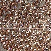 Load image into Gallery viewer, Flatback Crystals, Round, Non-Hotfix PRECIOSA, Light Peach
