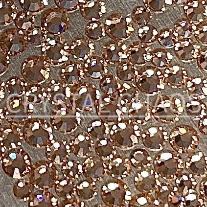 Flatback Crystals, Round, Non-Hotfix PRECIOSA, Light Peach