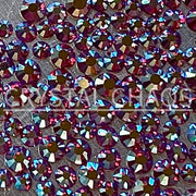 Light Siam AB, Non-Hotfix PRECIOSA Crystals Mixed Size Pack SS5/SS7/SS9 150pc - Crystal Chaos