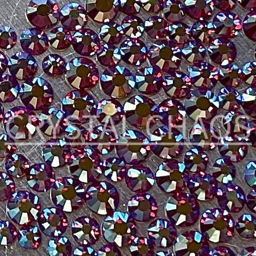 Light Siam AB, Non-Hotfix PRECIOSA Crystals Mixed Size Pack SS5/SS7/SS9 150pc - Crystal Chaos