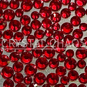 Light Siam, Non-Hotfix PRECIOSA Crystals Mixed Size Pack SS5/SS7/SS9 150pc - Crystal Chaos