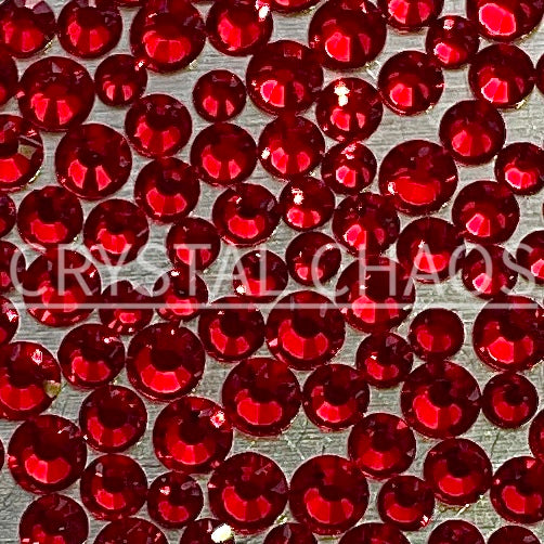 Light Siam, Non-Hotfix PRECIOSA Crystals Mixed Size Pack SS5/SS7/SS9 150pc - Crystal Chaos