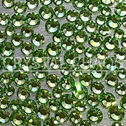 Flatback Crystals, Round, Non-Hotfix PRECIOSA, Peridot - Crystal Chaos