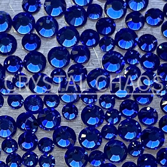 Sapphire, Non-Hotfix PRECIOSA Crystals Mixed Size Pack SS5/SS7/SS9 150pc - Crystal Chaos