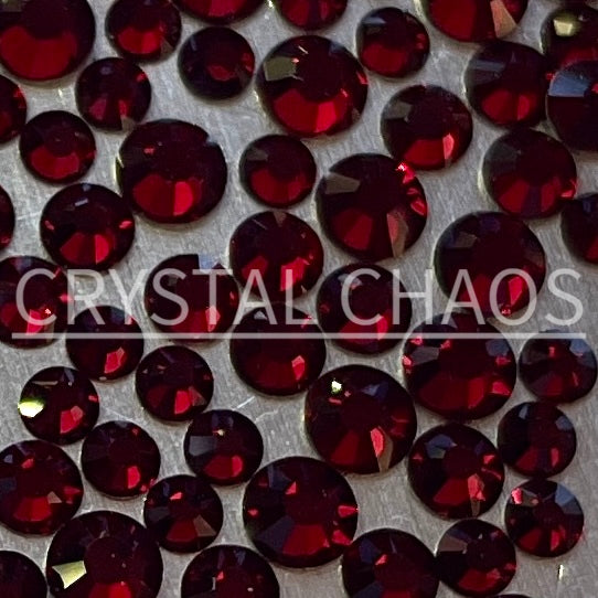 Siam, Non-Hotfix PRECIOSA Crystals Mixed Size Pack SS5/SS7/SS9 150pc - Crystal Chaos