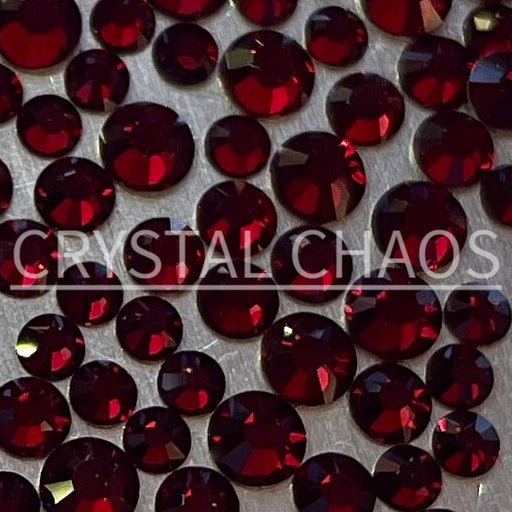 Flatback Crystals, Round, Non-Hotfix PRECIOSA, Siam - Crystal Chaos