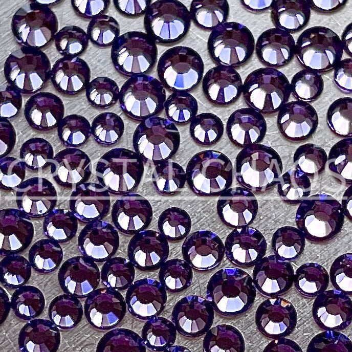 Tanzanite, Non-Hotfix PRECIOSA Crystals Mixed Size Pack SS5/SS7/SS9 150pc - Crystal Chaos