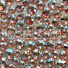 Load image into Gallery viewer, Flatback Crystals, Round, Non-Hotfix PRECIOSA, Vintage Rose AB
