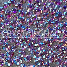 Load image into Gallery viewer, Flatback Crystals, Round, Non-Hotfix PRECIOSA, Violet AB
