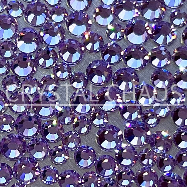 Violet, Non-Hotfix PRECIOSA Crystals Mixed Size Pack SS6/SS8/SS10 150pc - Crystal Chaos