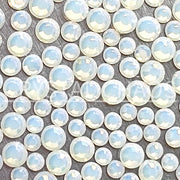White Opal, Non-Hotfix PRECIOSA Crystals Mixed Size Pack SS6/SS8/SS10 150pc - Crystal Chaos