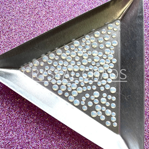 White Opal, Non-Hotfix PRECIOSA Crystals Mixed Size Pack SS6/SS8/SS10 150pc - Crystal Chaos