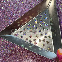 Load and play video in Gallery viewer, Square 3x3mm, Non-Hotfix PRECIOSA Crystals Shape Pack 40pc - Crystal AB
