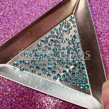 Load and play video in Gallery viewer, Aquamarine AB, Non-Hotfix PRECIOSA Crystals Mixed Size Pack SS6/SS8/SS10 150pc
