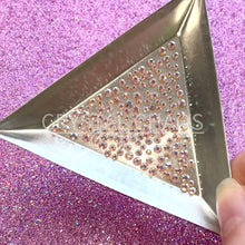 Load and play video in Gallery viewer, Flatback Crystals, Round, Non-Hotfix PRECIOSA, White Opal AB
