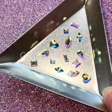 Load and play video in Gallery viewer, Magnifique, Non-Hotfix PRECIOSA Crystals Mixed Shape Pack 14pc - Crystal AB
